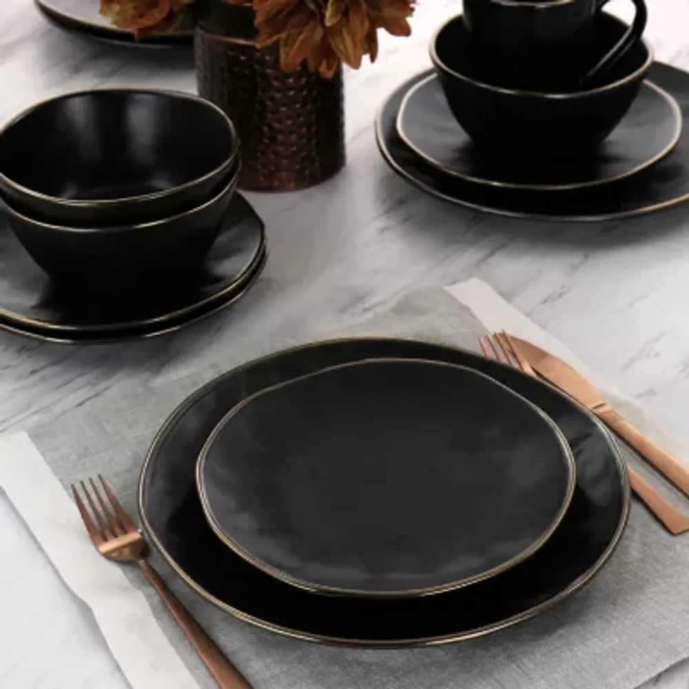 Elama Modern 16-pc. Stoneware Dinnerware Set