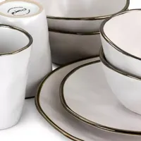 Elama 16-pc. Stoneware Dinnerware Set