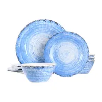 Elama 12-pc. Melamine Dinnerware Set