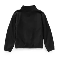 Xersion Little & Big Girls Microfleece Mock Neck Long Sleeve Fleece Sweatshirt