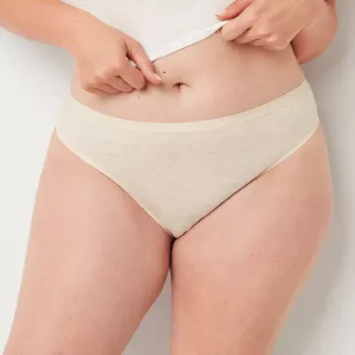 Ambrielle Organic Cotton Thong Panty 303247