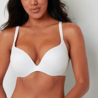 Ambrielle Everyday Underwire Push Up T-Shirt Plunge Bra-306754