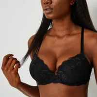 Ambrielle Convertible Lace Push Up Bra
