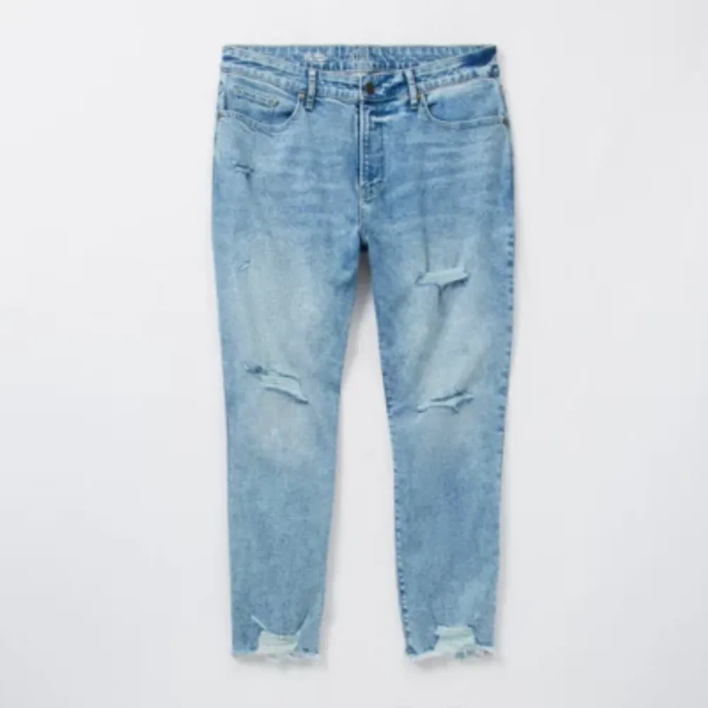 a.n.a Plus Womens High Rise Straight Fit Jean