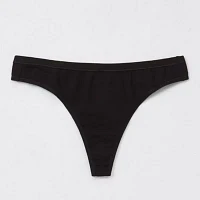 Ambrielle Organic Cotton Thong Panty 303247