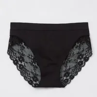 Ambrielle Seamless Lace High Cut Panty 12p050