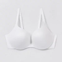Ambrielle Everyday Underwire Push Up T-Shirt Plunge Bra-306754