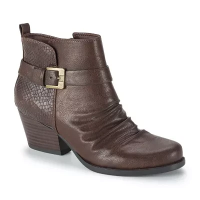 Baretraps Womens Rebel Stacked Heel Booties