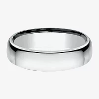 5.5MM 10K White Gold Wedding Band