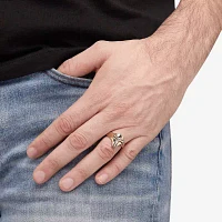 Mens 10K Gold Cross Fashion Ring