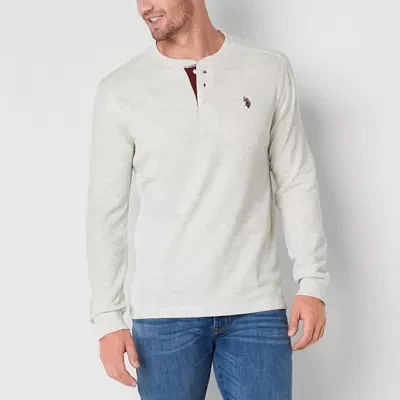 U.S. Polo Assn. Thermal Mens Long Sleeve Classic Fit Henley Shirt