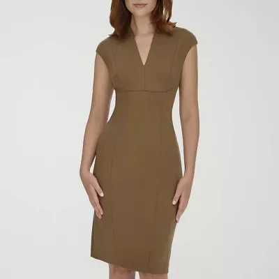 Marc New York Womens Short Sleeve Sheath Dress