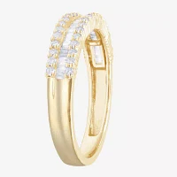 (G-H / Vs2-Si1) 1/2 CT. T.W. Lab Grown White Diamond 10K Gold Anniversary Band