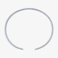 Yes,Please! Womens Diamond Accent White 14K Sterling Silver Cuff Bracelet