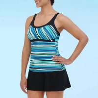 ZeroXposur Striped Tankini Swimsuit Top