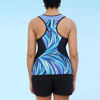 ZeroXposur Abstract Tankini Swimsuit Top