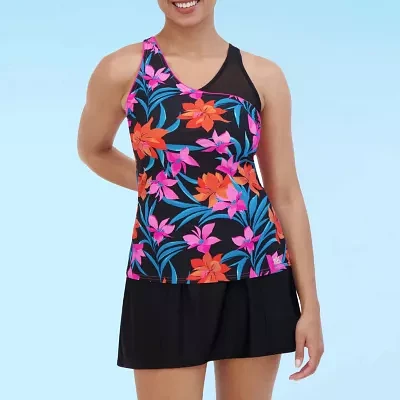 ZeroXposur Floral Tankini Swimsuit Top