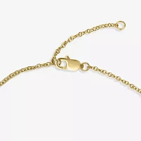 14K Gold Over Silver 10 Inch Solid Cable Star Ankle Bracelet