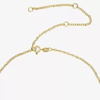 Angel 14K Gold Over Silver 10 Inch Solid Cable Ankle Bracelet