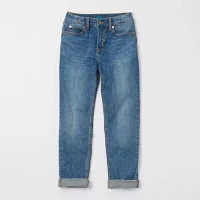 Thereabouts Little & Big Boys Adjustable Waist Stretch Fabric Tapered Leg Relaxed Fit Jean