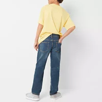 Thereabouts Little & Big Boys Adjustable Waist Stretch Fabric Slim Straight Leg Jean