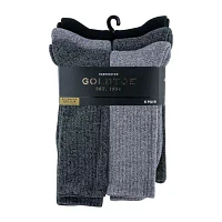 Gold Toe Harrington 6 Pair Big and Tall Crew Socks Mens