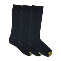 Gold Toe Canterbury Dress 3 Pair Crew Socks Mens