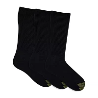 Gold Toe Fluffies 3 Pair Big and Tall Crew Socks Mens