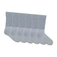 Gold Toe Athletic Sport 6 Pair Crew Socks Mens