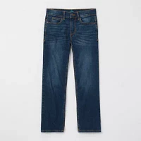 Thereabouts Little & Big Boys Adjustable Waist Stretch Fabric Straight Leg Jean