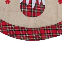 Northlight 48in Plaid With Puddings Indoor Tree Skirt