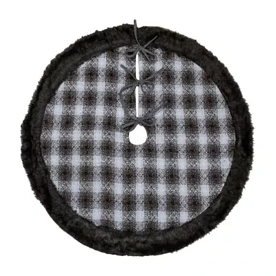 Northlight 48in Plaid Faux Fur Indoor Tree Skirt