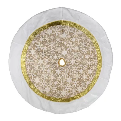 Northlight 48in Snowflake Indoor Tree Skirt