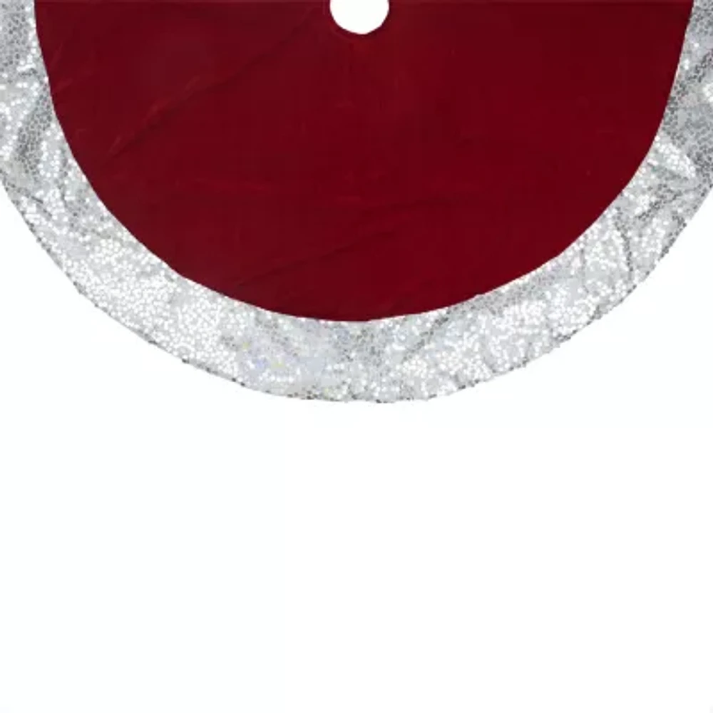 Northlight 48in Velvet Sequined Indoor Tree Skirt