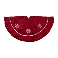 Northlight 24in Snowflakes Indoor Tree Skirt