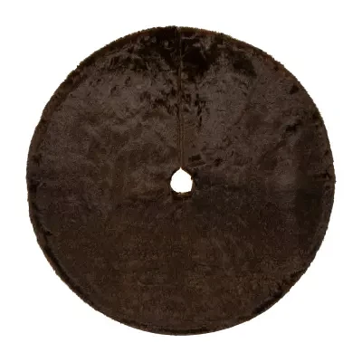 Northlight 48in Brown Mink Fur Indoor Tree Skirt