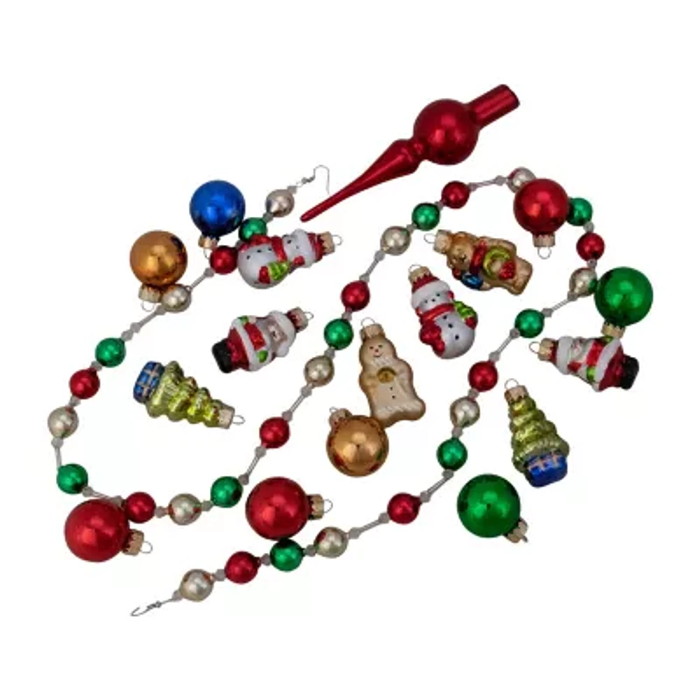 Northlight Red And Green Beaded Indoor Christmas Garland