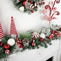 Northlight Flocked Pine Indoor Christmas Garland