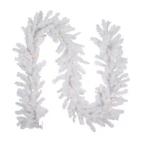 Northlight Snow Artificial Pre-Lit Indoor Christmas Garland