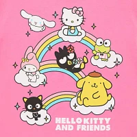 Juniors Hello Kitty And Friends Boyfriend Womens Crew Neck Short Sleeve Hello Kitty Graphic T-Shirt