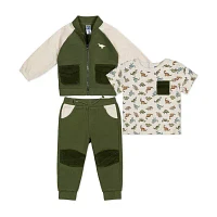 Little Lad Baby Boys 3-pc. Pant Set