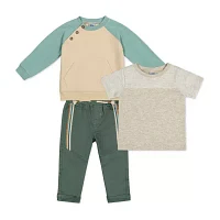 Little Lad Baby Boys 3-pc. Pant Set