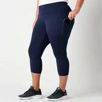 Xersion EverUltra Womens High Rise Quick Dry Plus Cropped Legging