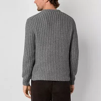 mutual weave Mens Crew Neck Long Sleeve Pullover Sweater