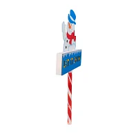 Northlight Lighted Snowman  Lawn Stake Christmas Yard Art