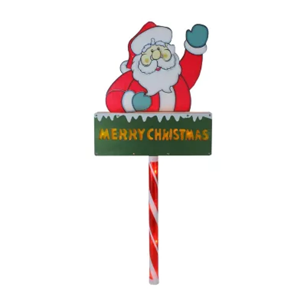 Northlight Prelit Santa Claus Lawn Stake Christmas Yard Art