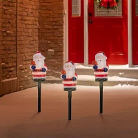 Northlight 16in Prelit Pathway Markers Christmas Yard Art