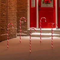 Northlight Lighted Candy Cane Lawn Stakes Christmas Yard Art