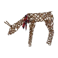 Northlight 35in Led Rattan Reindeer Christmas Yard Art