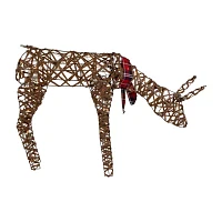 Northlight 35in Led Rattan Reindeer Christmas Yard Art